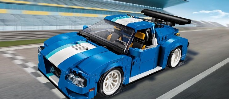 lego technic blue car