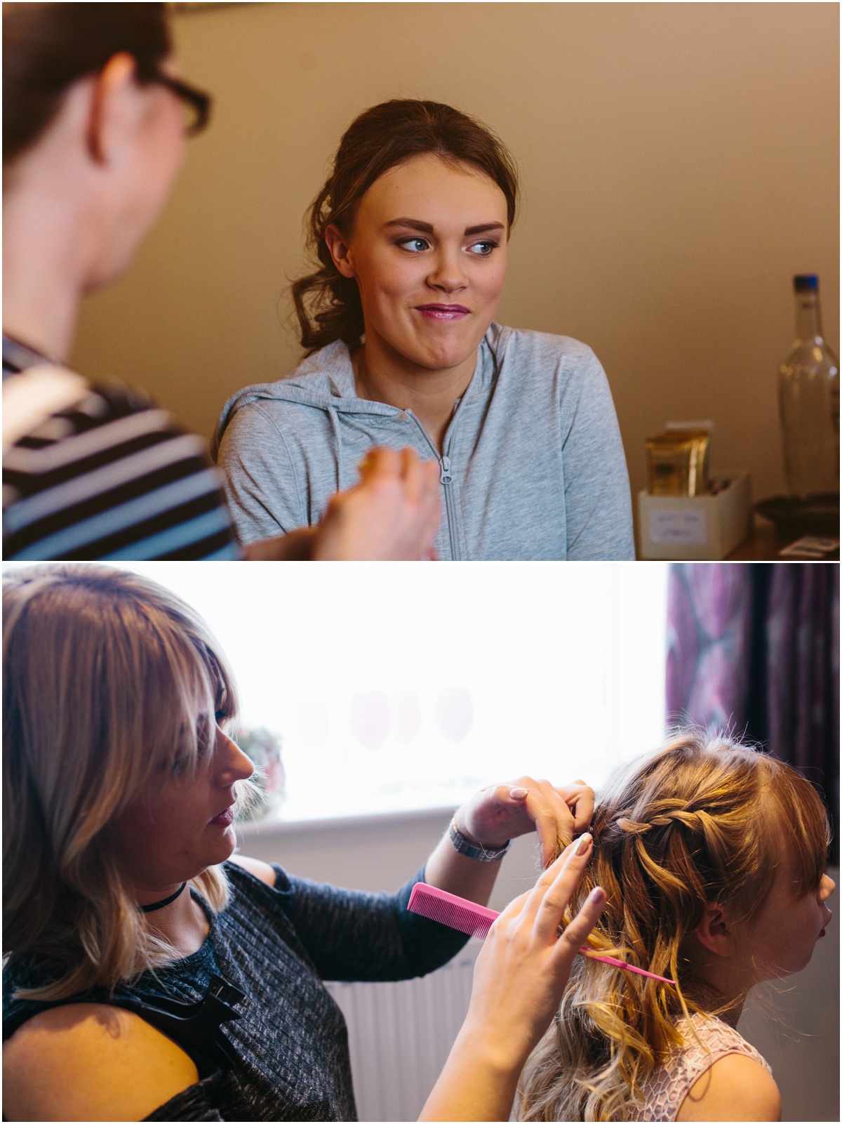 charnock farm wedding daughter getting ready chornock farm wedding