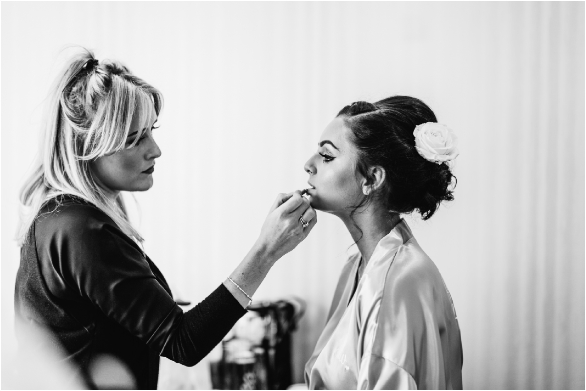 award winning wedding photographer manchester award winning Lancashire wedding photographer briades maid getting ready