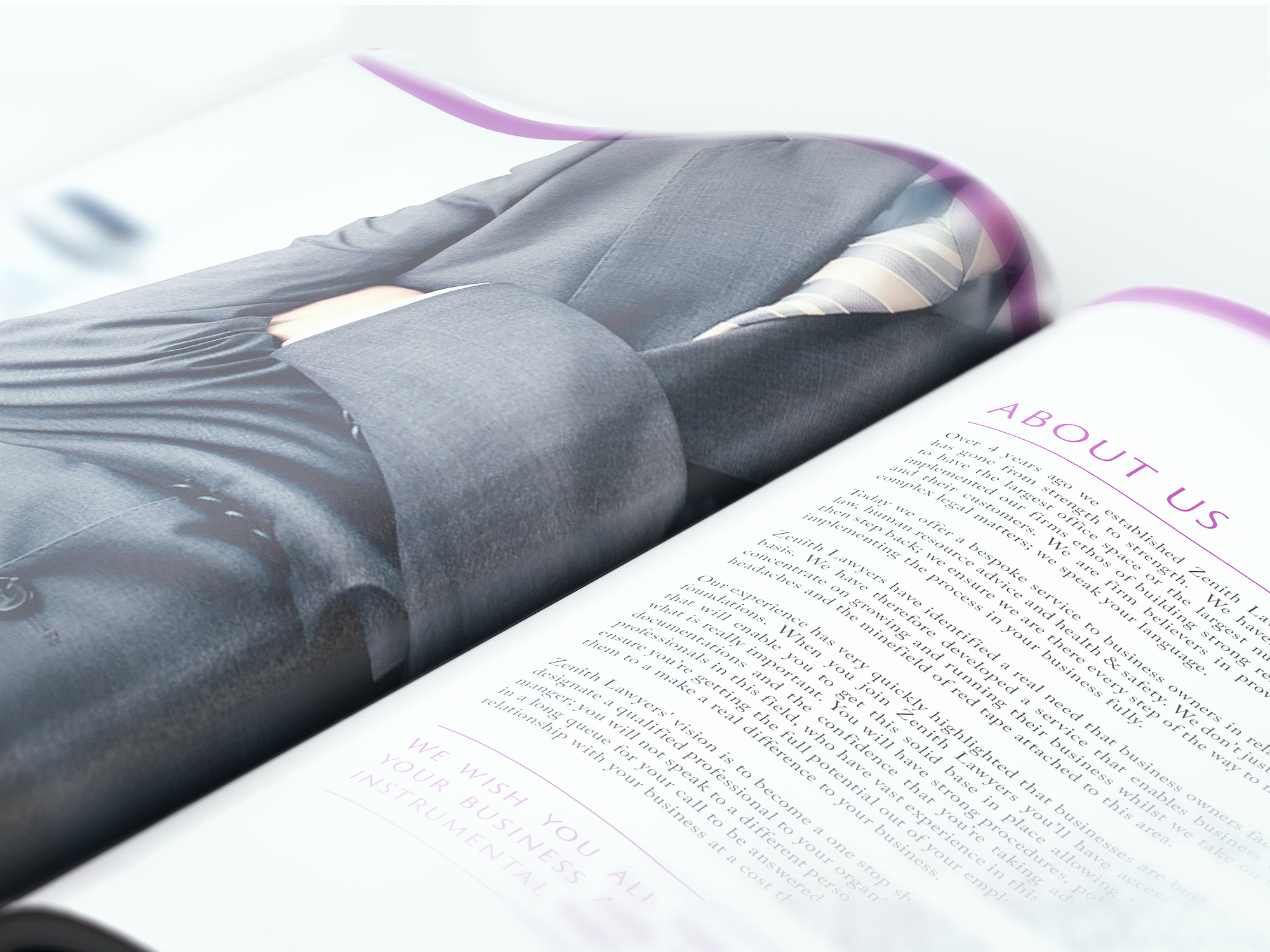 Zenith Brochure close up
